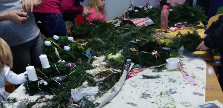 Adventskranz binden 2018