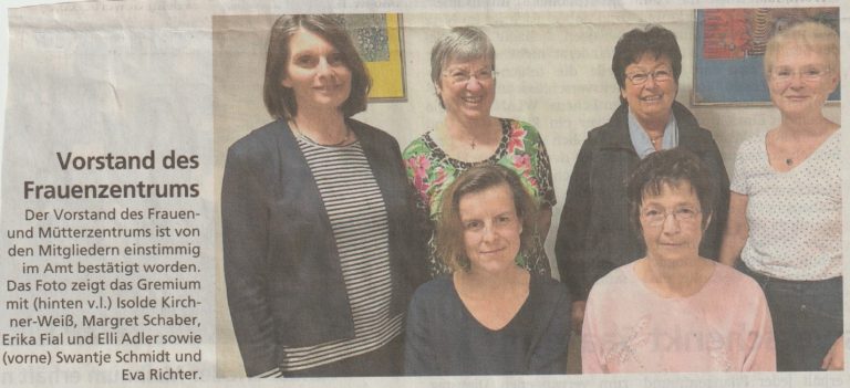 Vorstandswahl im Frau MütZe 2019-2020