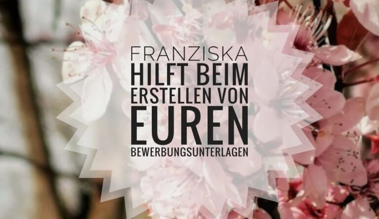Franziska kann euch unterstützen